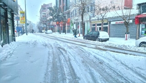 Malkara'da kar yağışı etkisini gösterdi