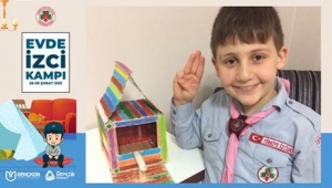 İZCİLER KAMP ÖZLEMİNİ EVLERDE GİDERDİ... 