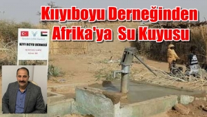 Görüntülü Haber/ Of Kıyıboyu Derneğinden Afrika'ya Su kuyusu