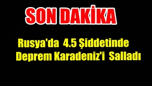 Karadeniz'de 4.5 lik Deprem 