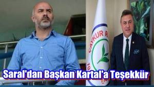 Saral'dan Rizespor Başkanı Hasan Kartal'a Teşekkür