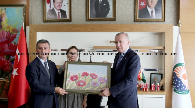 CUMHURBAŞKANI RECEP TAYYİP ERDOĞAN, GÖLBAŞI BELEDİYE BAŞKANI RAMAZAN ŞİMŞEK’İ ZİYARET ETTİ