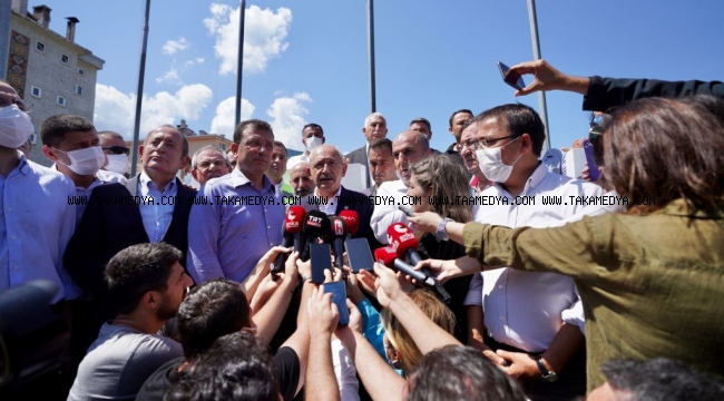 KILIÇDAROĞLU VE İMAMOĞLU, FELAKETİ YAŞAYAN BOZKURT'TA