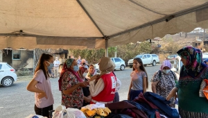 YANGINZEDELERE KIZILAY EKİPLERİNDEN MOBİLİZE YARDIM
