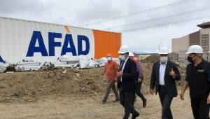 AFAD YERLEŞKESİ İNŞAATI HIZLA TAMAMLANIYOR * 