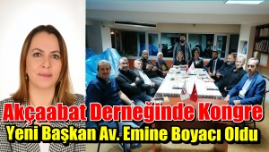 Akçaabat Derneğinde Av.Emine Boyacı Dönemi