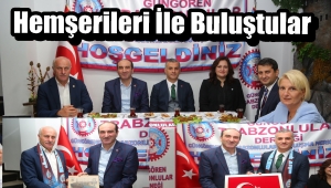 Başkan İbrahim Yılmaz' Düzköy ve Yomra Belediye Başkanını Ağırladı