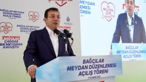 BAĞCILAR, MEYDANINA KAVUŞTU İMAMOĞLU: PROJELERİMİZİN SAHİBİ HALKTIR