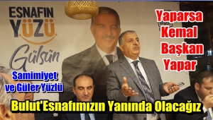 Başkan Adayı Kemal Bulut'Esnafımıza Sahip Çıkmaya Geilyoruz