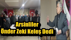Arsin Derneğinde Kongre Önder Zeki Keleş'e Güven Oyu