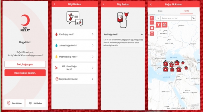 TÜRK KIZILAY MOBİL KAN BAĞIŞI UYGULAMASIYLA BAĞIŞÇILARA KOLAYLIK