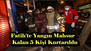  Fatih'te otel yangını