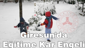 Giresun’da 13 İlçede Eğitime Kar Engeli!