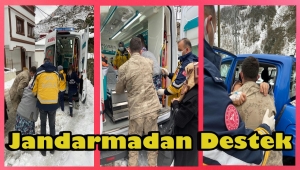 Hastanın İmdadına Jandarma Yetişti