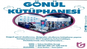 Gönüllülerden Köy Okullarına Gönül Kütüphanesi.