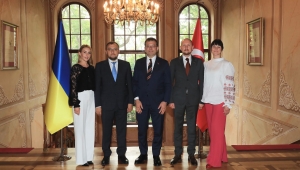 İMAMOĞLU, UKRAYNA BÜYÜKELÇİSİ'Nİ AĞIRLADI