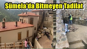 Sümela Manastırı'nda Bitmeyen Tadilat