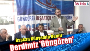 Başkan Bünyamin Demir İnşaatcılar Derneğinde Konuştu