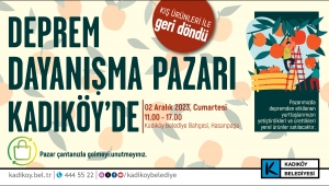DEPREM DAYANIŞMA PAZARI KADIKÖY’DE