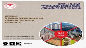 TARIMA DAYALI EKONOMİK VE KIRSAL ALTYAPI YATIRIMLARI%50 HİBE DESTEKLİ PROJE MÜRACAATLARI BAŞLADI