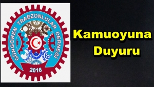 Trabzonlular Derneğinden Kınama