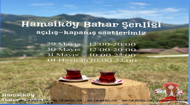 HAMSİKÖY TRABZON BAHAR ŞENLİKLERİNE EV SAHİPLİĞİ YAPACAK