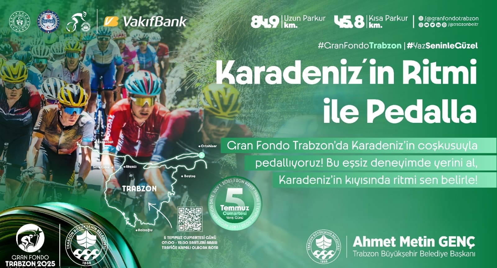 Trabzon'da bisiklet yarışı için heyecan dorukta