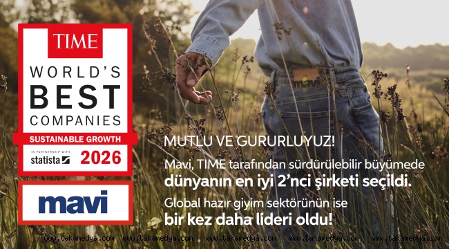 Mavi, TIME tarafından sürdürülebilir büyümede dünyanın en iyi 2’nci şirketi seçildi, global hazır giyim sektörünün ise bir kez daha lideri oldu!