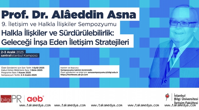 Prof. Dr. Alâeddin Asna 9. İletişim ve Halkla İlişkiler Sempozyumu’nda ‘Halkla İlişkiler ve Sürdürülebilirlik’ tartışılacak