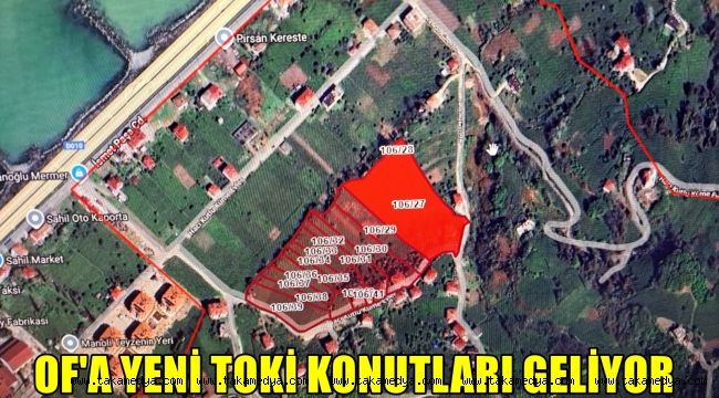 TOKİ'DEN OF'A YENİ KONUTLAR YAPILACAK