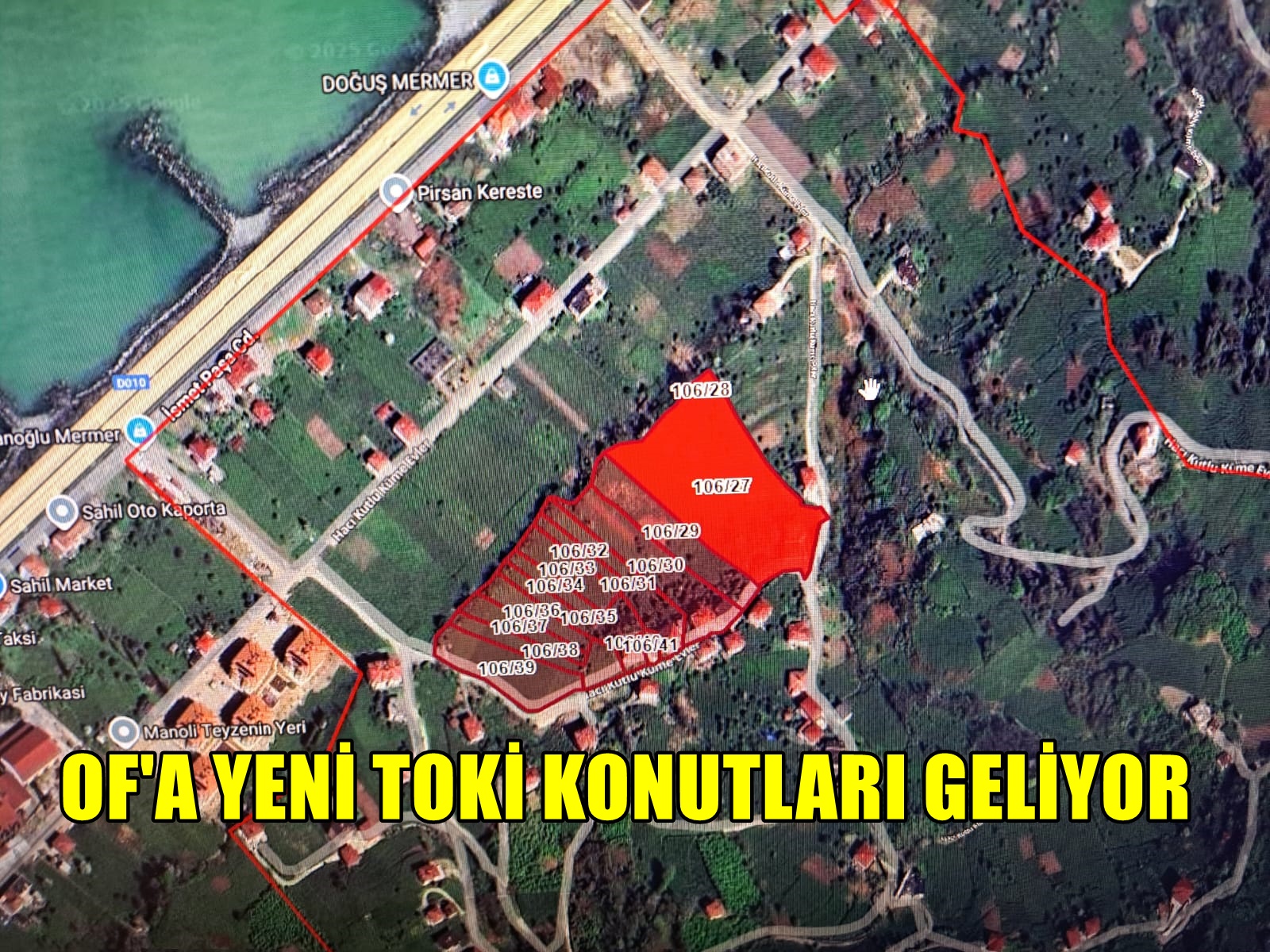 TOKİ'DEN OF'A YENİ KONUTLAR YAPILACAK