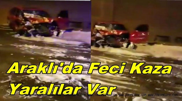 Araklı'da Can Pazarı 2.si Ağır 8 Yaralı