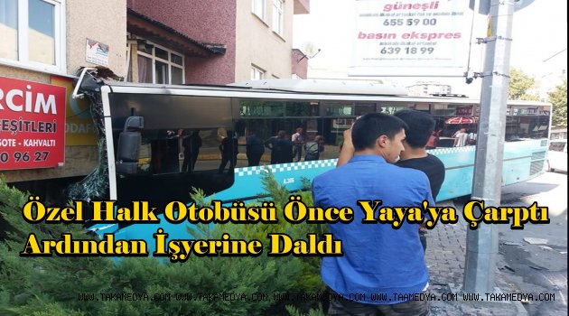 Bağcılar'da Halk Otobüsü Kontrolden Cıktı 5 Yaralı