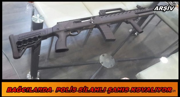BAĞCILARDA POLİS UZUN NAMLULU SİLAHLI ŞAHSI KOVALIYOR