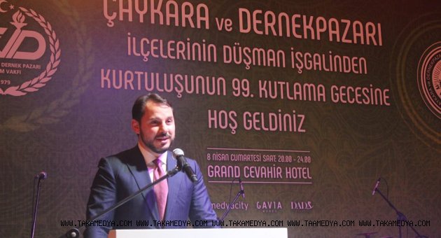 BAKAN ALBAYRAK ÇAYKARA VE DERNEKPAZARI GECESİNDE KONUŞTU