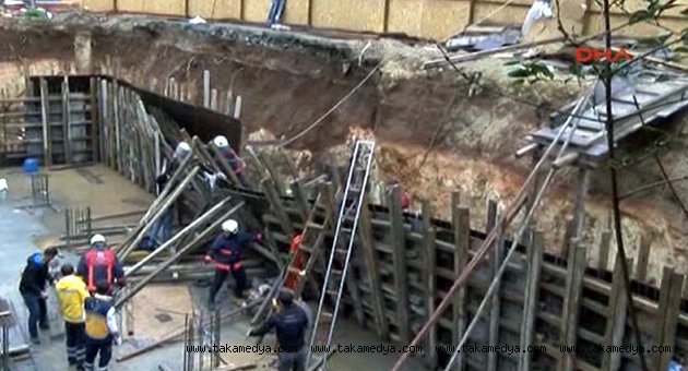 Bakırköy'de inşaatta göçük: Bir işçi enkaz altında...