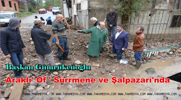 Başkan Gümrükcüoğlu Yağmur ve Selden Hasar Gören İlçelerde