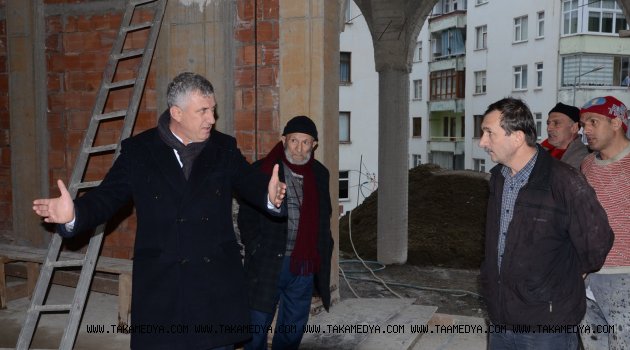 Başkan Sarıalioğlu, “Of İrfanlı Mahalle Camii Hızla Yükseliyor”
