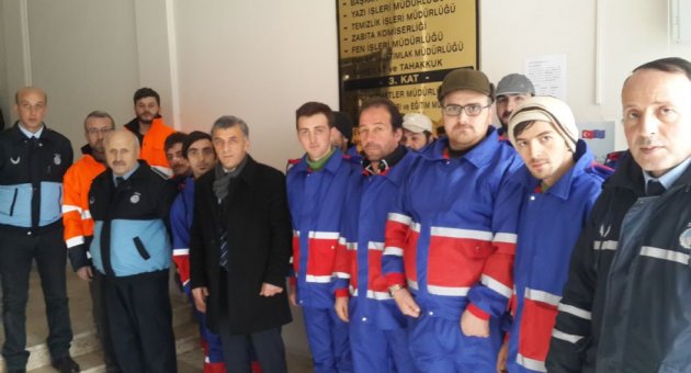 BAŞKAN TOK,TEMİZLİK İŞLERİ PERSONELİ İLE BULUŞTU