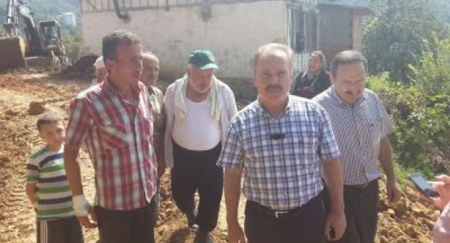 Belediye Başkanı Çalışmaları Yerinde İnceliyor