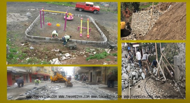 BELEDİYE ÇALIŞMALARI HIZLANDIRIDI