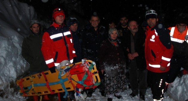 Çığda Mahsur Kalanlar 7 Saatte Kurtarıldı