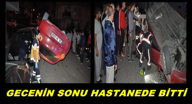  DİKKATSİZ SÜRÜCÜ MAHALLEYİ SOKAĞA DÖKTÜ
