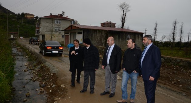 DSİ heyeti, Of'ta incelemelerde bulundu