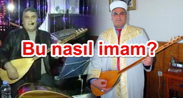 Emekli imam barda sahne aldı
