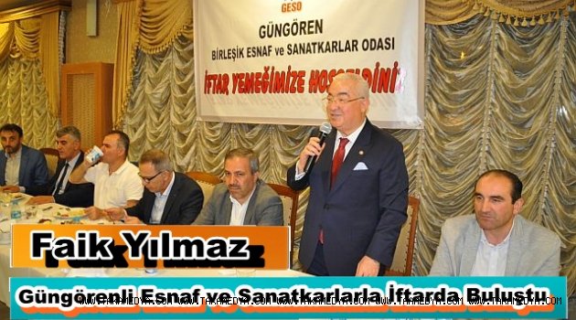 Faik Yılmaz Ramazan Berektinde Esnaflarla Buluştu