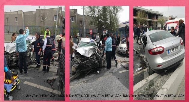 Florya'da Feci kaza 4 ağır yaralı