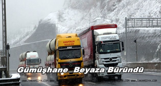 GÜMÜŞHANE'KAR YAĞIŞI