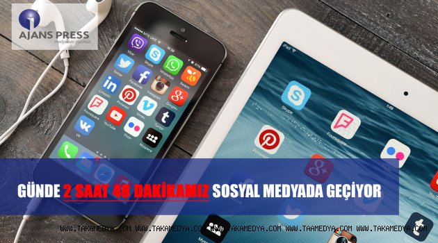 GÜNDE 2 SAAT 48 DAKİKAMIZ SOSYAL MEDYADA GEÇİYOR