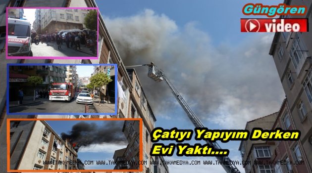 Güngören'de 6 Katlı Binada Yangın